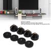 4 Set Speaker Isolation Feet, Aluminum Alloy Speaker Vibration Absorber Spike, Shockproof Stand Feet with Anti - Slip Mat for CD DVD Player Amplifier, High Density Damping Isolatio (Black) view 3
