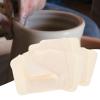 25 Pieces Chamois Cloth for Pottery, Suede Smoothing Pot Cleaning Cloth, Pottery Tool for Window Cameras Phones Doors- Beige view 4