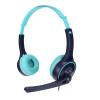 Children's Headset Stereo Foldable Portable, Wired with 3.5mm Jack, Comfortable On Ear Headphones for Smartphones Computers Tablets, Lightweight ABS PVC Material fo view 1
