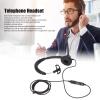 KunEchevyr H390-2.5MV Telephone Headset, Business Communication Headset with Noise Cancelling Mic, 2.5mm Monaural Office Headset for Call Centers Telemarketing, Adjustable Volume and Mute F view 3