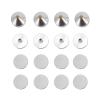 4 Set Speaker Isolation Feet, Aluminum Alloy Speaker Vibration Absorber Spike, Shockproof Stand Feet with Anti - Slip Mat for CD DVD Player Amplifier, High Density Damping Isolatio (Silver) view 1