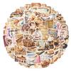 100pcs Cute Kitchen Baking Stickers Realistic Bakery Transparent Recipe Waterproof Food Stickers Pack for DIY Scrapbook Water Bottles,Laptop,Funny Bakery Themed Party Decorations view 2