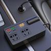 DC12V-24V to 220V Car Travel Adapter Voltages Converter 120W Power Inverter Plug Outlet for Road Trip view 2