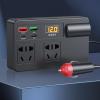 DC12V-24V to 220V Car Travel Adapter Voltages Converter 120W Power Inverter Plug Outlet for Road Trip view 3