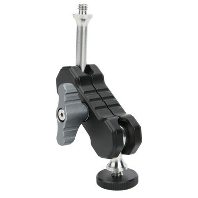 Aluminium Alloy Magic Arm Ballhead Support Cage, Professional Expansion Stand Bracket, 360 - Degree Rotating Ballhead with 1/4 Inch Screw, Stable and Durable for Camera Equipment a