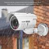 Solar Power Dummy Fake Security Camera, Shape LED Simulation Monitor, Realistic Flashing Red Light with Rotatable Bracket, Weatherproof ABS Material for Outdoor Indoor Use, view 3