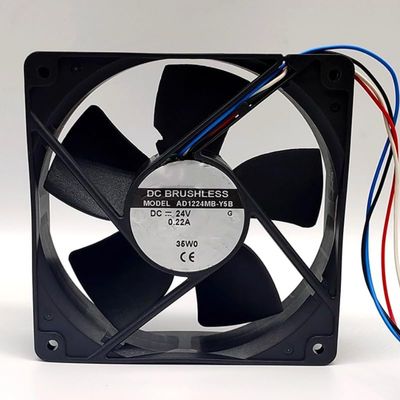 AD1224MB-Y5B DC 24V 0.22A 5.28W 120x120x32mm 4-Wire Cooling Fan