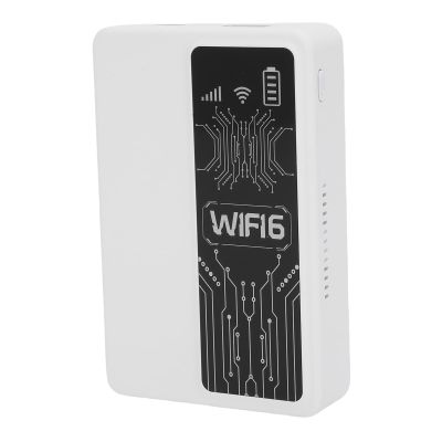 VELATEMOR 4G Portable WiFi Hotspot, WiFi6 2.4GHz Portable Hotspot 300Mbps WiFi Router High Speed Mobile Router, Supports 10 Devices Connection for RV Camping Travel Home Gaming (White)