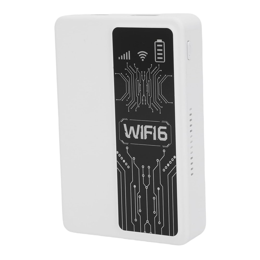 VELATEMOR 4G Portable WiFi Hotspot, WiFi6 2.4GHz Portable Hotspot 300Mbps WiFi Router High Speed Mobile Router, Supports 10 Devices Connection for RV Camping Travel Home Gaming (White)
