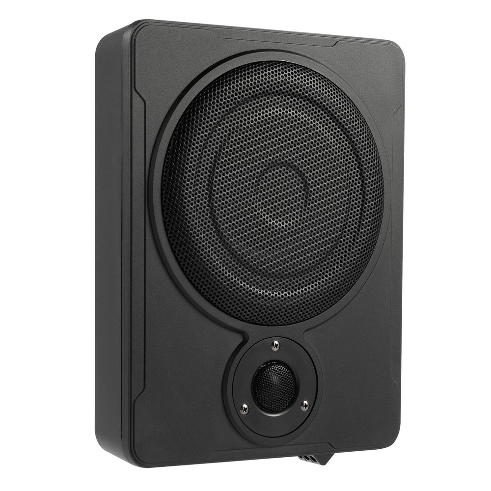 8'' 600w Car Under-Seat Active Subwoofer Power Amplifier Bass Hifi Slim Speaker, Underseat Car Subwoofers with with Varieties of Function Adjustments, Amplified Audio for Most Cars and Trucks
