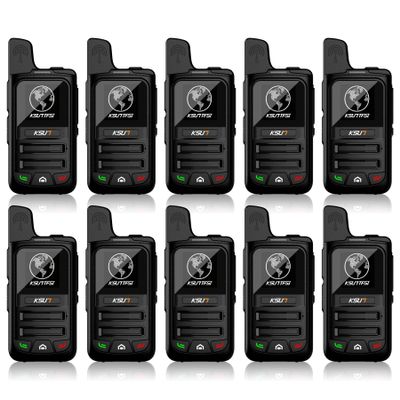 Global Lifetime Free Rapid Walkie Talkies Unlimited Range Nationwide PTT 4G LTE PoC Long Range Two Way Radios Long Distance 5000 Miles Professional for Family,Outdoor,Logistics (10 Pack with SIM)