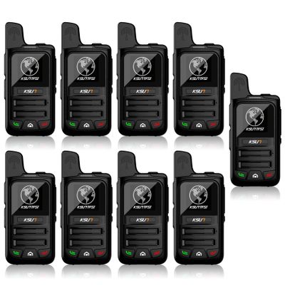 Global Lifetime Free Rapid Walkie Talkies Unlimited Range Nationwide PTT 4G LTE PoC Long Range Two Way Radios Long Distance 5000 Miles Professional for Family,Outdoor,Logistics (9 Pack with SIM)