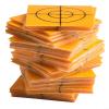 100 Pcs Acrylic Reflective Targets for Total Station and Surveying Instruments, 30mm 40mm 50mm 60mm, for Construction, Bridge and Tunnel Monitoring(30x30mm) view 3