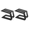 2Pcs Desk Speaker Stands- Desktop Speaker Stands For Compatible With A Wide Range Of Studio Monitors With Adjustable Heights, Steel Metal Base view 1
