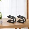 2Pcs Desk Speaker Stands- Desktop Speaker Stands For Compatible With A Wide Range Of Studio Monitors With Adjustable Heights, Steel Metal Base view 2