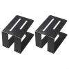 2Pcs Desk Speaker Stands- Desktop Speaker Stands For Compatible With A Wide Range Of Studio Monitors With Adjustable Heights, Steel Metal Base view 4