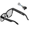 AMOVAN AI Smart Glasses with Camera & Audio, 8MP Resolution 1080P HD Video Recording, Supports Photo/Video/Audio, AI Assistant/AI Translation with ChatGPT for Men & Women(Grey Lens/Photochromic) view 1