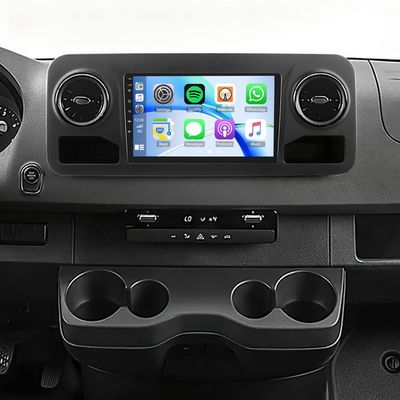 10 inch Double Din Car Stereo for Mercedes Sprinter 2018 2019 2020 2021 2022 with Wireless Carplay GPS Navi, 2+64G Touchscreen Radio for Mercedes Sprinter Head Unit Backup Camera Bluetooth Mirror Link