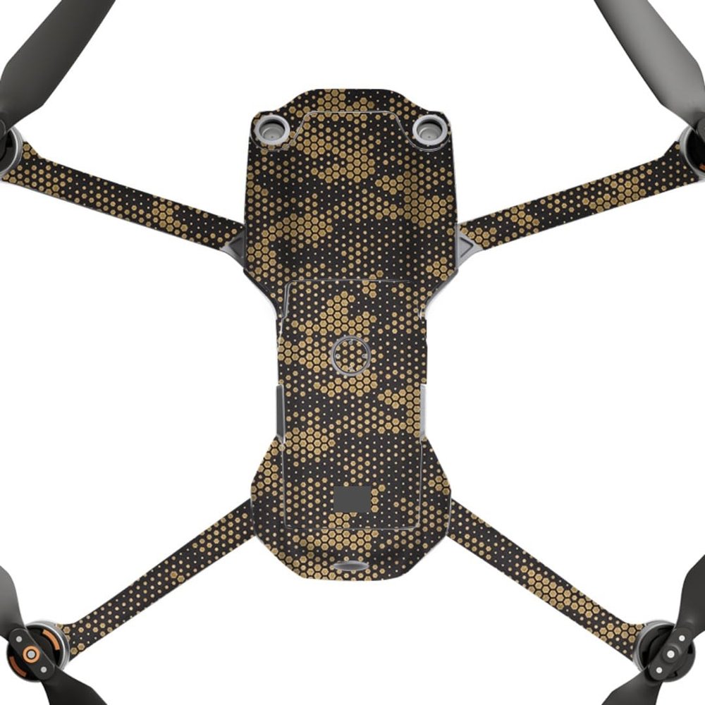 AIR2S Anti-Scratch Camera Vinyl Wrap Film Decal Skin for DJI Air 2S Body Accessories Protective Sticker Protector Coat (Mamba Gold, for DJI Air 2S)