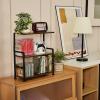 Aquzee CD Storage Rack, 3-tier CD Holder for Coutertop, Wooden CD Organizer, DVD Storage Shelf, Holds Up to 70 Standard CD, Adjustable CDs Dividers, Multi-Purpose Media Storage for CD DVDs Games Books view 2