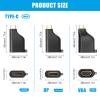 Yinziha 1Set USB C to Video Adapter 4K60Hz Clear Video Transfer, Type C Video Converter for Laptop Pad Tablets view 3