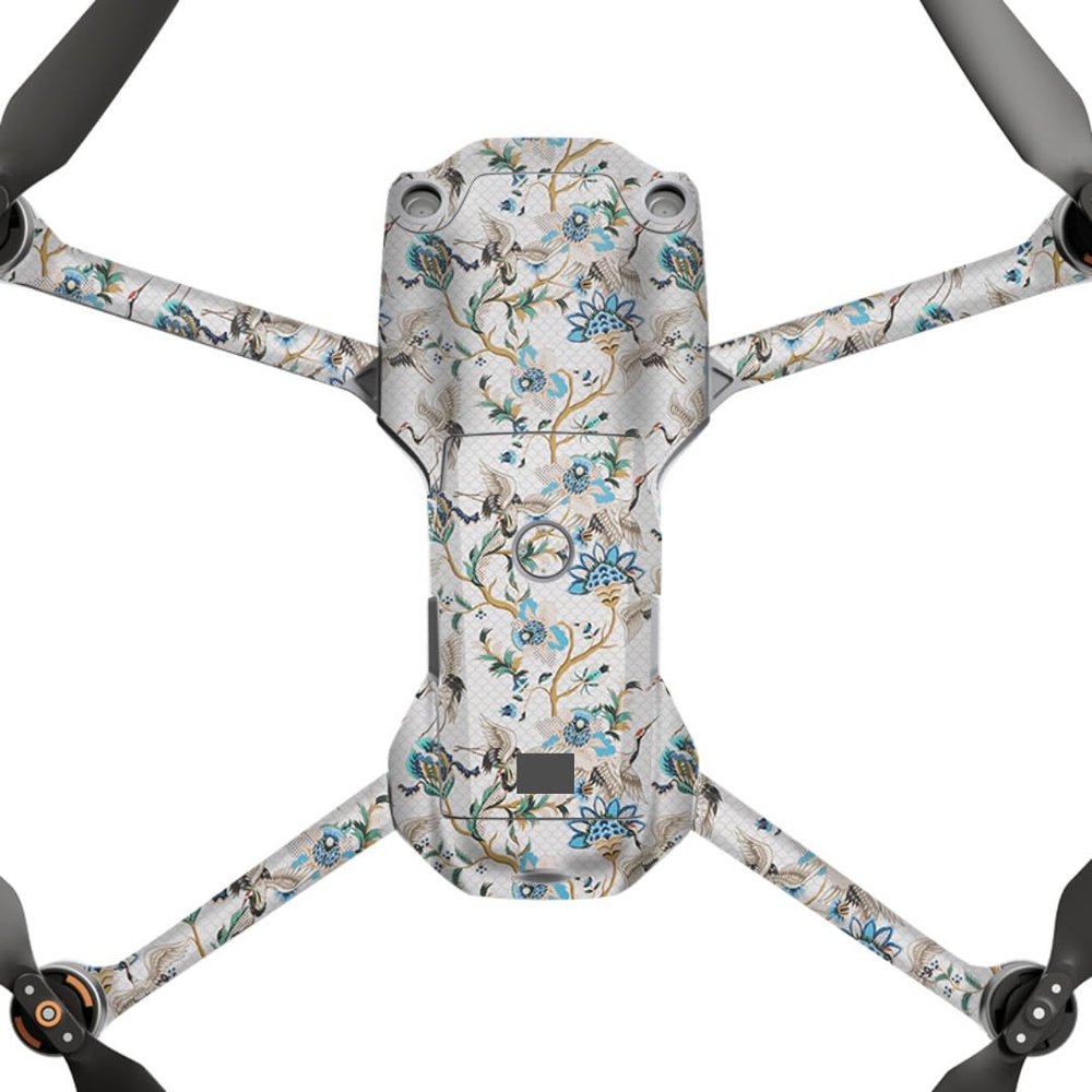 AIR2S Anti-Scratch Camera Vinyl Wrap Film Decal Skin for DJI Air 2S Body Accessories Protective Sticker Protector Coat (Crane White, for DJI Air 2S)