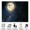 10x5ft Moon Backdrop Moonlit Sea Night Full Moon Photography Background Baby Shower Birthday Party Kids Portrait Party Banner Decorations Photo Studio Props view 2