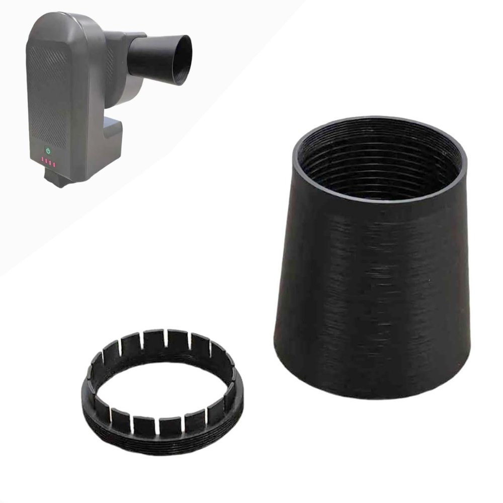 Baffled Light & Dew Shield for ZWO Seestar S50, 2 Inch Filter Mount Extension with Threaded Support