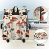 Adornori Red Mushroom Travel Laptop Backpack for Women Men Large Capacity Waterproof 15 Inch Computer Drawstring Nurse Casual Daypack for Travel Sports view 3
