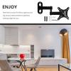 Kisangel Computer Monitor Wall Mount Bracket 14-27 Inch Adjustable Rotating TV Wall Bracket for Home Office with No-Drill Installation Compatible with LED LCD Screens view 3