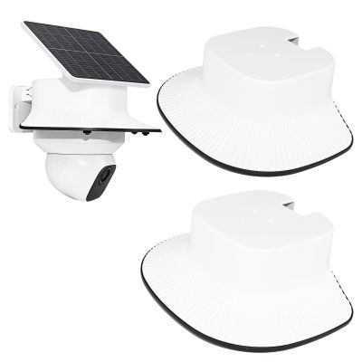 Camera Rain Cover Compatible with Eufy SoloCam E30,Eufy SoloCam E42, Camera Sun Rain Shade Anti Glare Cover, Weatherproof Cover with Resistance, 2 Pack, White