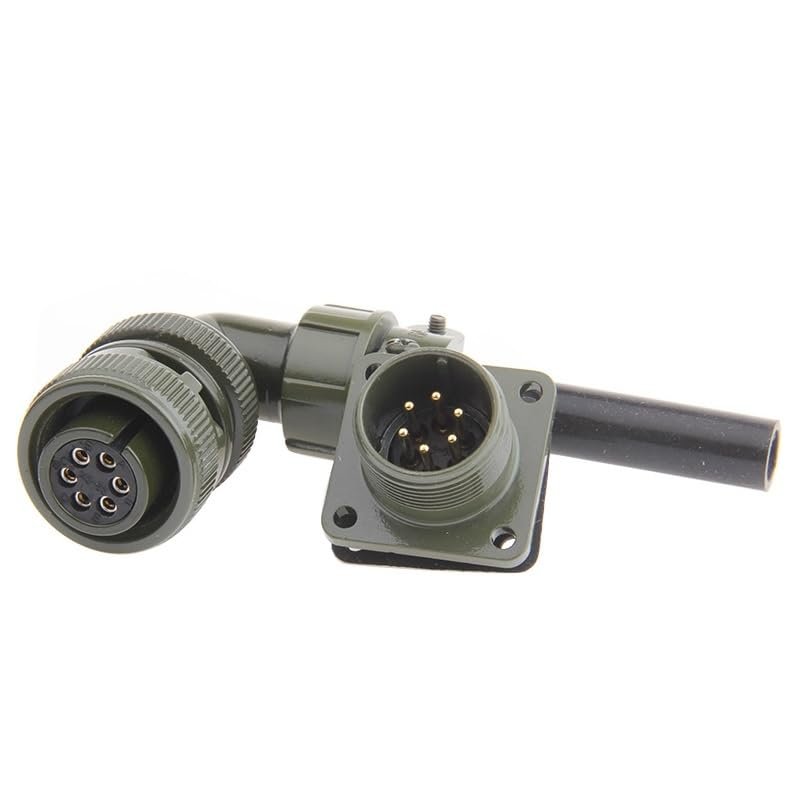 YQIRONRI MS5015 6 Pin U.S. Military Standard Aviation Plug Connector MS3108 14S-6PPlugPin