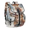 Adornori Deer Moose Travel Laptop Backpack for Women Men Large Capacity Waterproof 15 Inch Computer Drawstring Nurse Casual Daypack for Travel Sports view 2