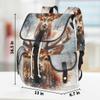 Adornori Deer Moose Travel Laptop Backpack for Women Men Large Capacity Waterproof 15 Inch Computer Drawstring Nurse Casual Daypack for Travel Sports view 4