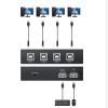 4 Ports USB Synchronizer - KVM Switch/Distributor, DNF Keyboard Mouse Shared Display Synchronization Controller view 4