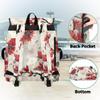 Adornori Cherry Blossom Red Pink Floral Travel Laptop Backpack for Women Men Large Capacity Waterproof 15 Inch Computer Drawstring Nurse Casual Daypack for Travel Sports view 3