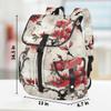 Adornori Cherry Blossom Red Pink Floral Travel Laptop Backpack for Women Men Large Capacity Waterproof 15 Inch Computer Drawstring Nurse Casual Daypack for Travel Sports view 4