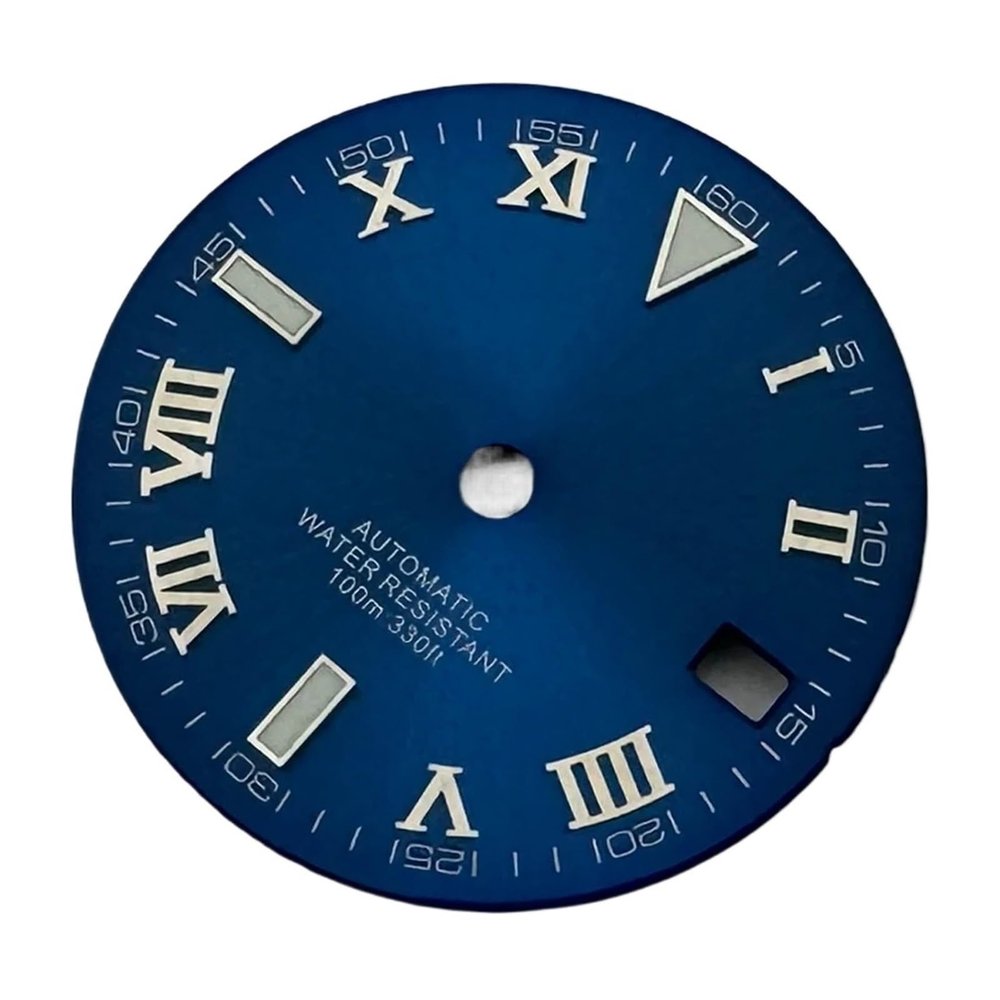 Black Gray White Blue 29mm Dial Luminous Fit NH35 Mechanical Movement Watch Parts(01)
