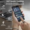 VAMOTRA Smart Ring for Women & Men, Fitness Tracker Ring with Heart Rate Monitor, HRV, Sleep Tracking, No Subscription Fee, 10ATM Waterproof Activity Ring for iPhone & Android (Silver, 9) view 3