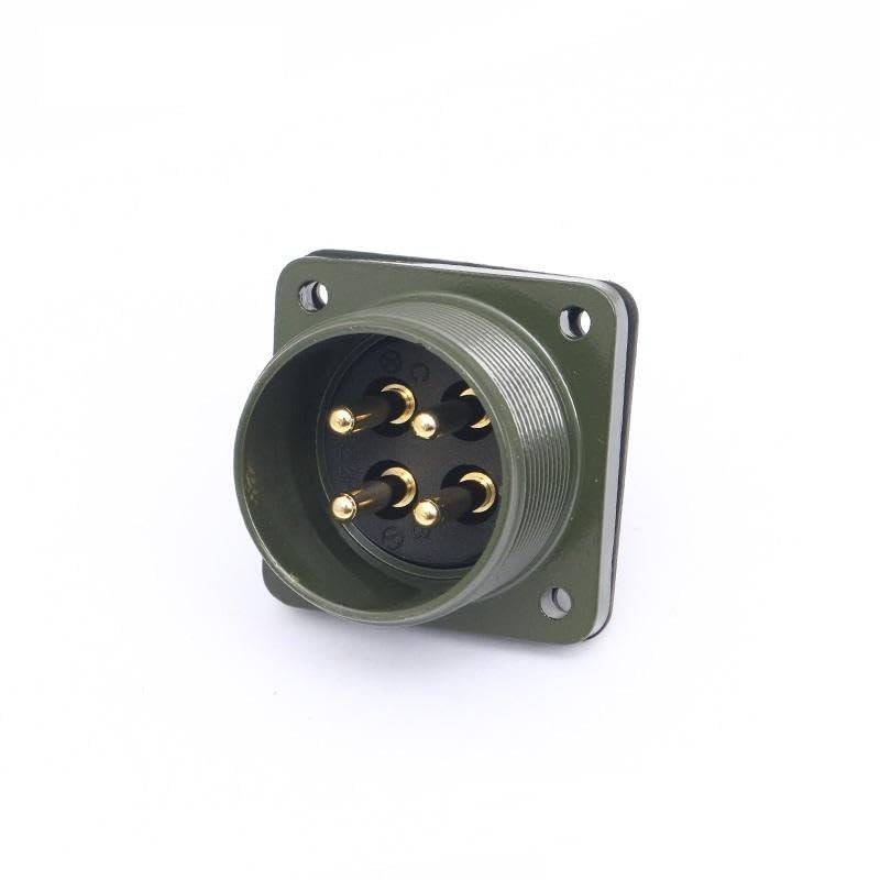 YQIRONRI 22-22P Sock Pin Aviation Plug Servo Motor Connector MS5015 4-core 4 US Military Standard