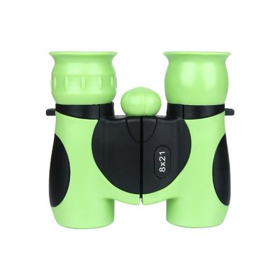 8x21mm Kids Binoculars Compact High Resolution HD Shockproof Binoculars Gift for Boys Girls Travel Hiking Camping binoculaire (Green)