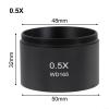 0.5X 0.7X Auxiliary Objective Lens For Trinocular Binocular Stereo Zoom Microscope, 48Mm Mounting Diameter Glass Optics, Increases Or Reduces Magnification(0.5X) view 4