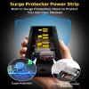 Iwister IP66 Outdoor Power Strip Fully Waterproof, 6 AC 15 Ft, 1875W/15A 14AWG Heavy-Duty SJTW Extension Cord, All-Weather, Surge Protection, Ideal for Outdoor, patios, Garden, Pool Party, RV,Black view 4