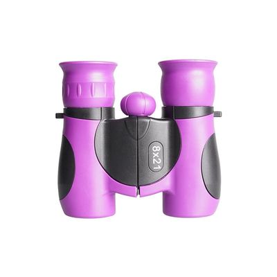 8x21mm Kids Binoculars Compact High Resolution HD Shockproof Binoculars Gift for Boys Girls Travel Hiking Camping binoculaire (Purple)