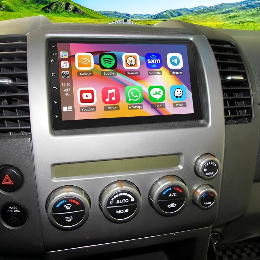 4+64G Double Din Radio Stereo for Nissan Pathfinder 2005-2010 with Wireless Carplay & Android Auto,7 Inch Android 15 Car Audio Receiver GPS Navigation Unit with Bluetooth Head Unit WiFi SWC