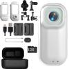 2026 New 4K HD Capture Thumb Camera, Waterproof 4K Thumb Camera with Charging Case, Ultra Wide Angle HD Action Camera, for Diving Cycling and Outdoors Activities (White,128G) view 1