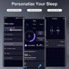 WXQZXO 2026 Sleep Earbuds Bluetooth 6.0 in Ear, Small Earplugs for Side Sleepers, 48H Playtime Sleep Earphones with Sleep Mode, Personal Alarm, Mini Sleep Headphones with Sleep Monitor and APP, Blue view 4