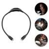 AUTSUPPL Neck Book Light USB Rechargeable LED Reading Lamp with Flexible Gooseneck for Eye Protection, Hands-Free Neck Light for Reading in Bed and Outdoor Night Running, Black view 3