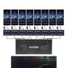 8 Ports USB Computer Synchronizer, DNF Brushed Gold Keyboard and Mouse Sharer, for Game Studios, Security/Stock Market Surveillance, Offices view 2