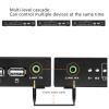 8 Ports USB Computer Synchronizer, DNF Brushed Gold Keyboard and Mouse Sharer, for Game Studios, Security/Stock Market Surveillance, Offices view 3